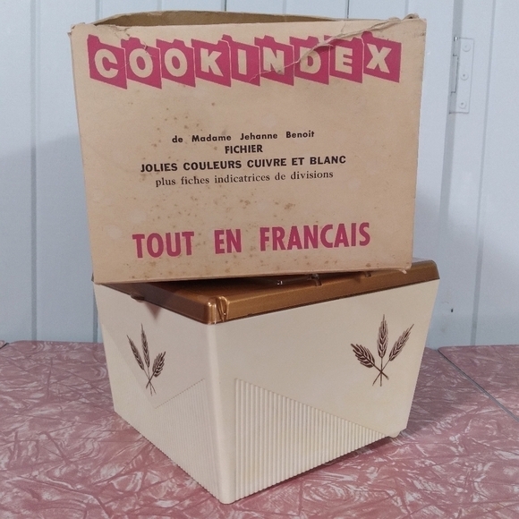 vintage CookIndex, recipe box Jehanne benoit french version - Picture 5 of 6